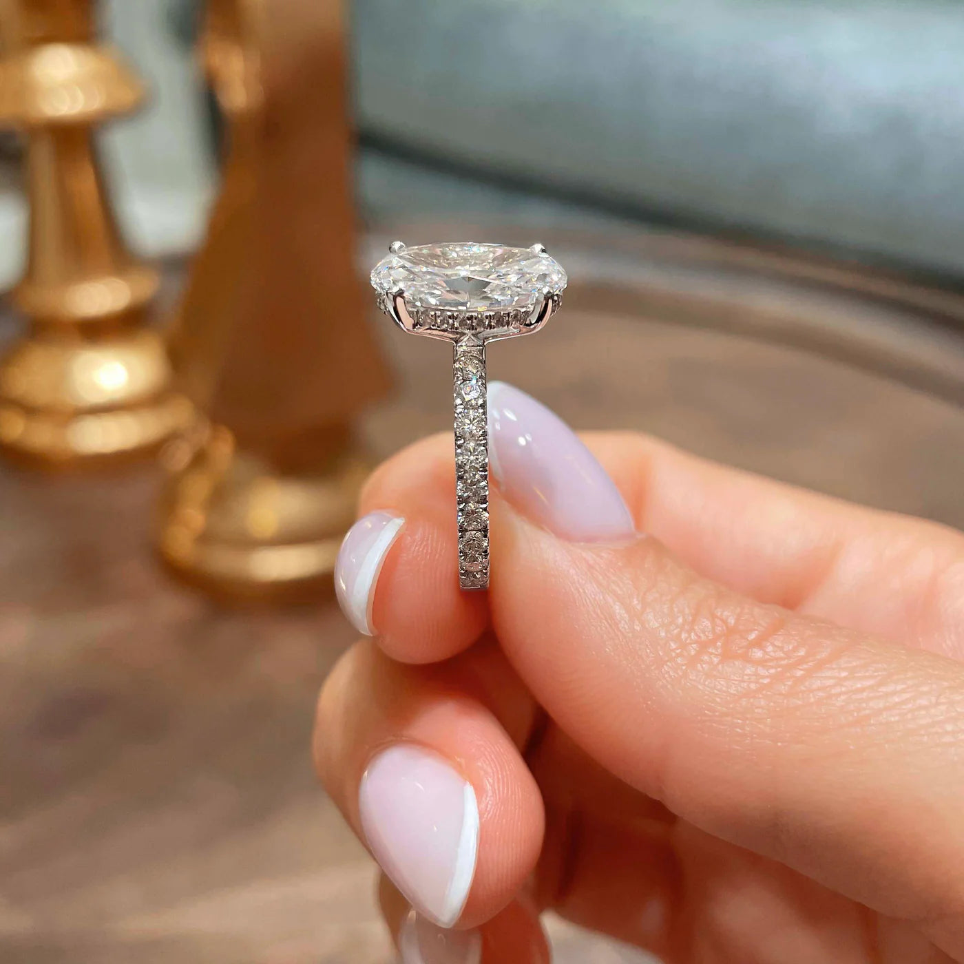 Alure Lab Grown Diamond Ring . White Gold