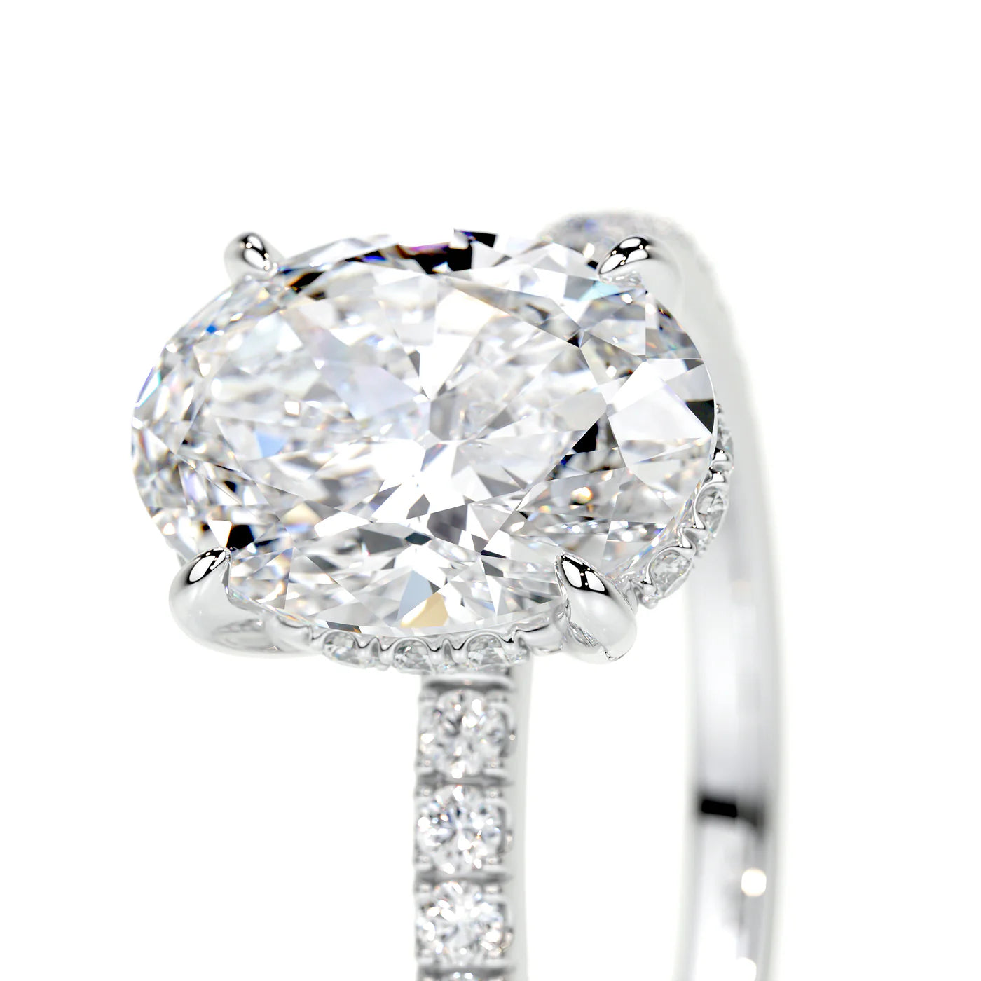 Alure Lab Grown Diamond Ring . White Gold
