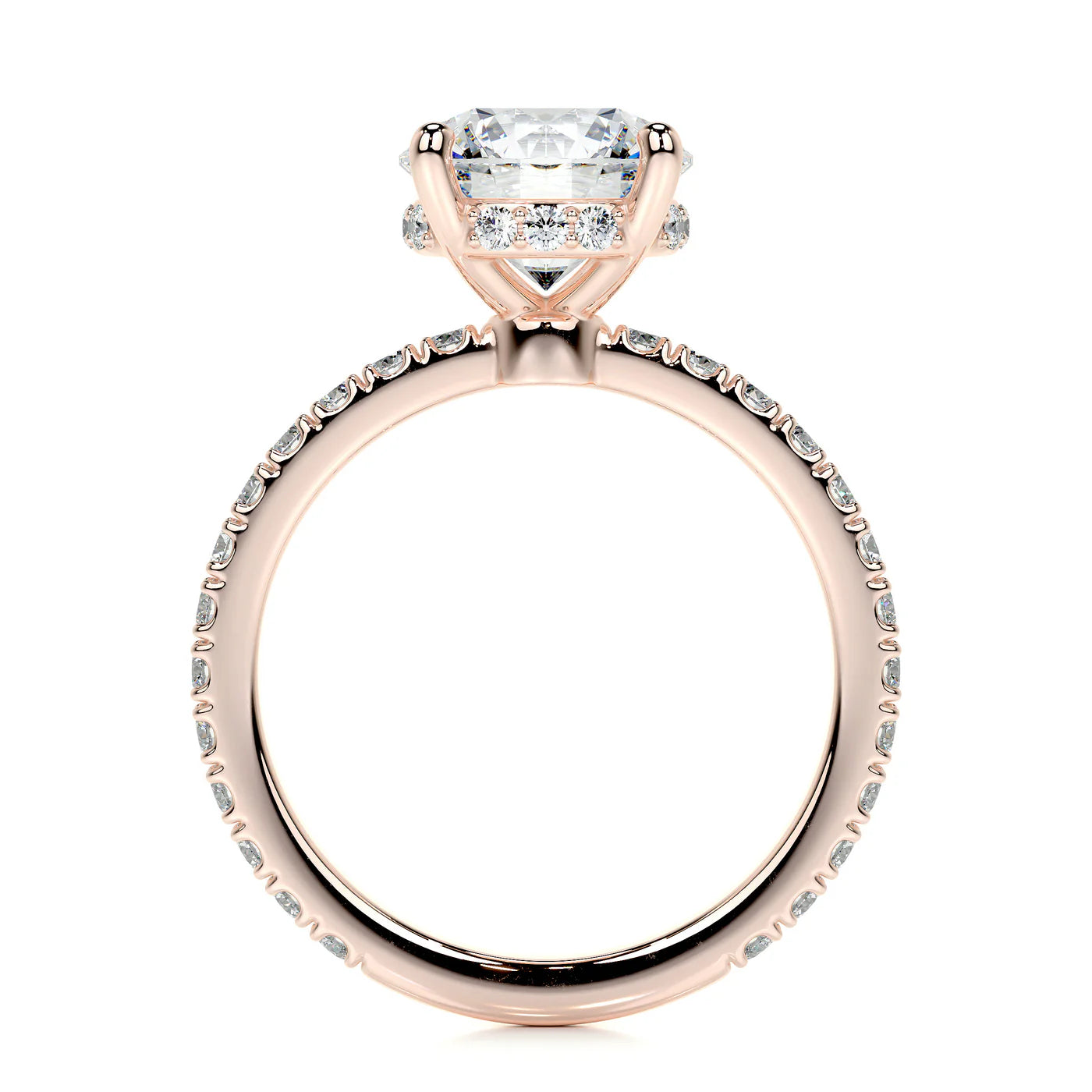 Aurora Lab Grown Diamond Ring . Rose Gold