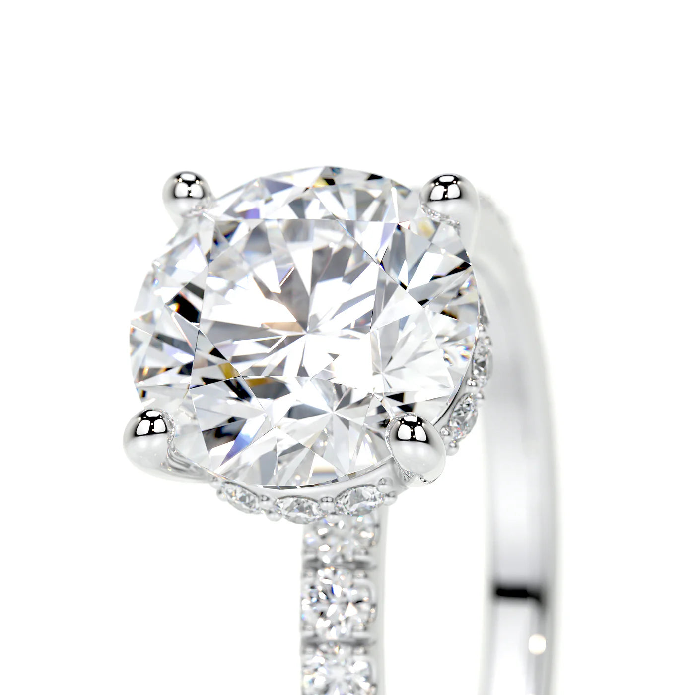 Aurora Lab Grown Diamond Ring . White Gold