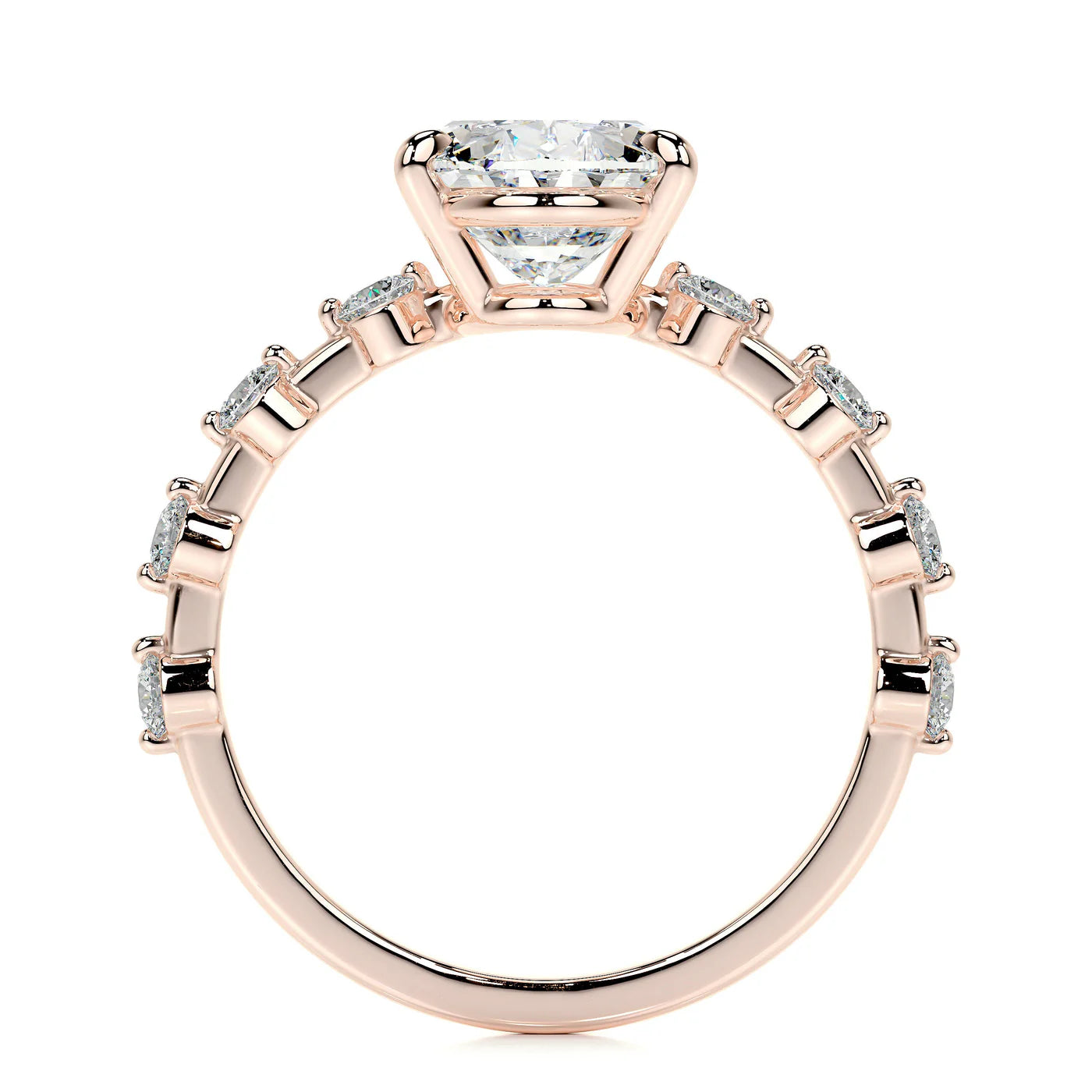 Eternia Lab Grown Diamond Ring . Rose Gold