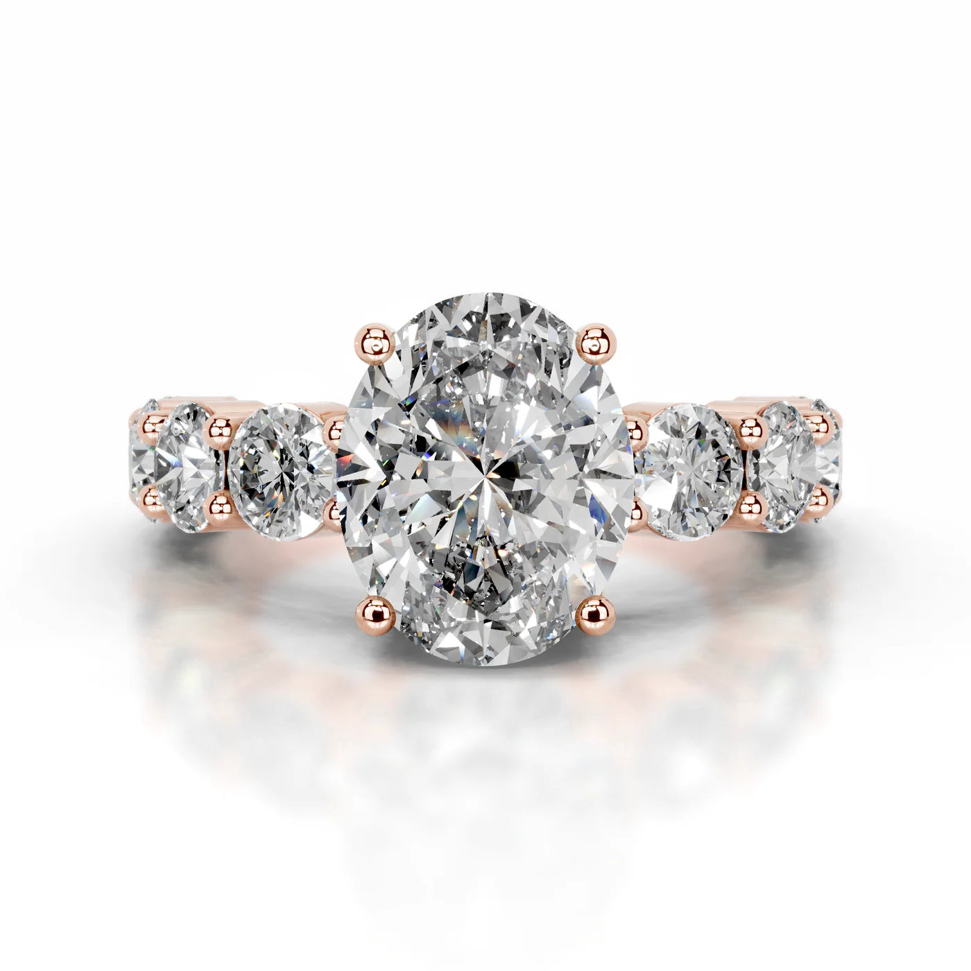 Fiora Lab Grown Diamond Ring . Rose Gold