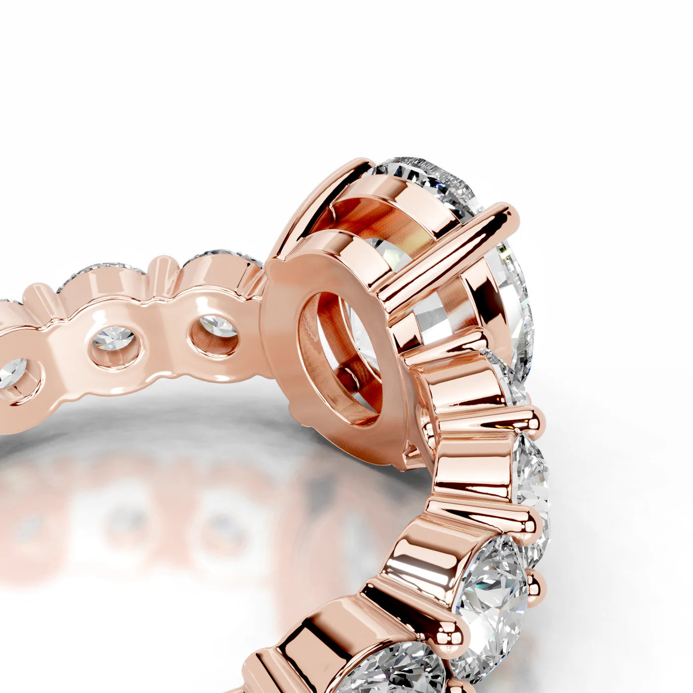 Fiora Lab Grown Diamond Ring . Rose Gold