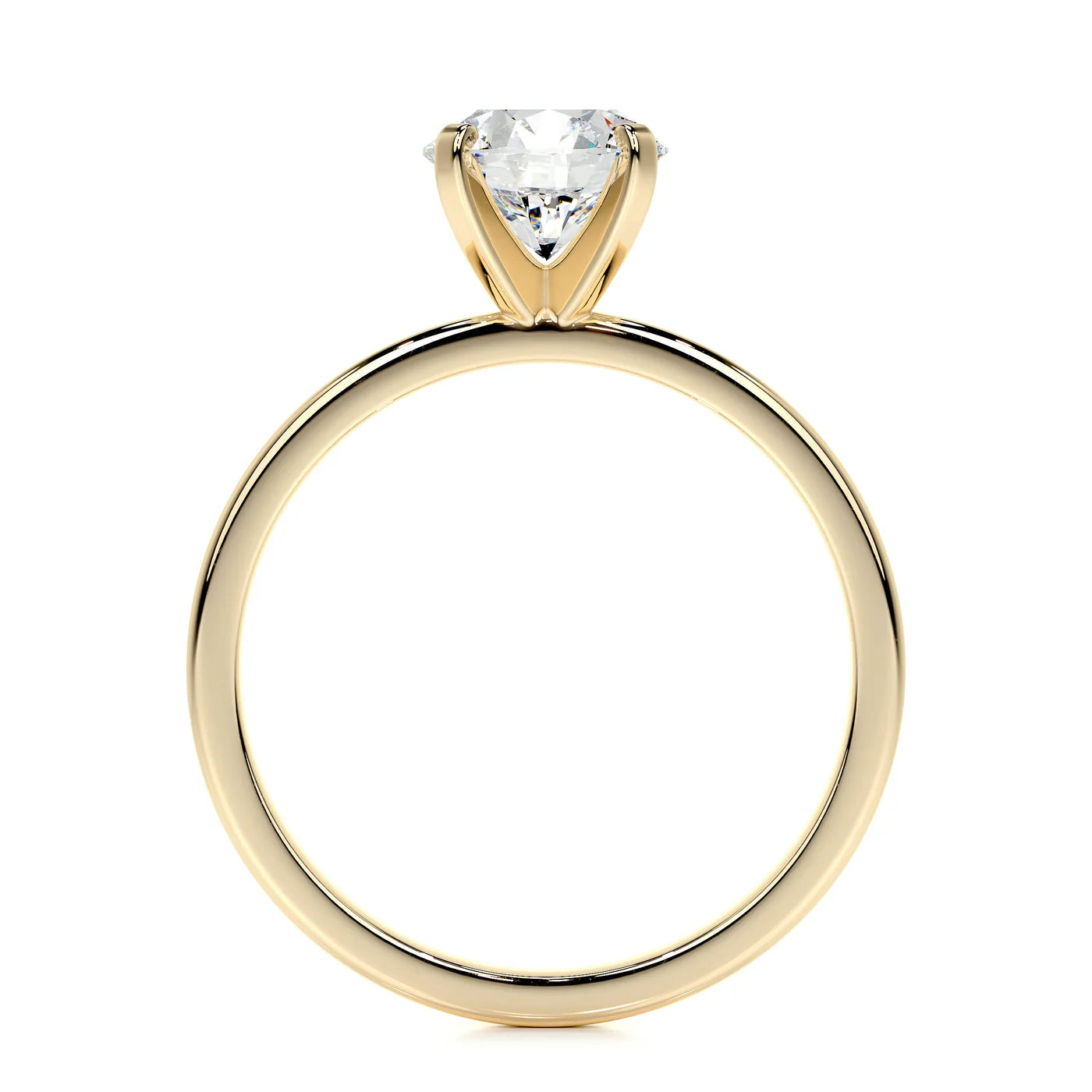 Glacia Lab Grown Diamond Ring . Yellow Gold