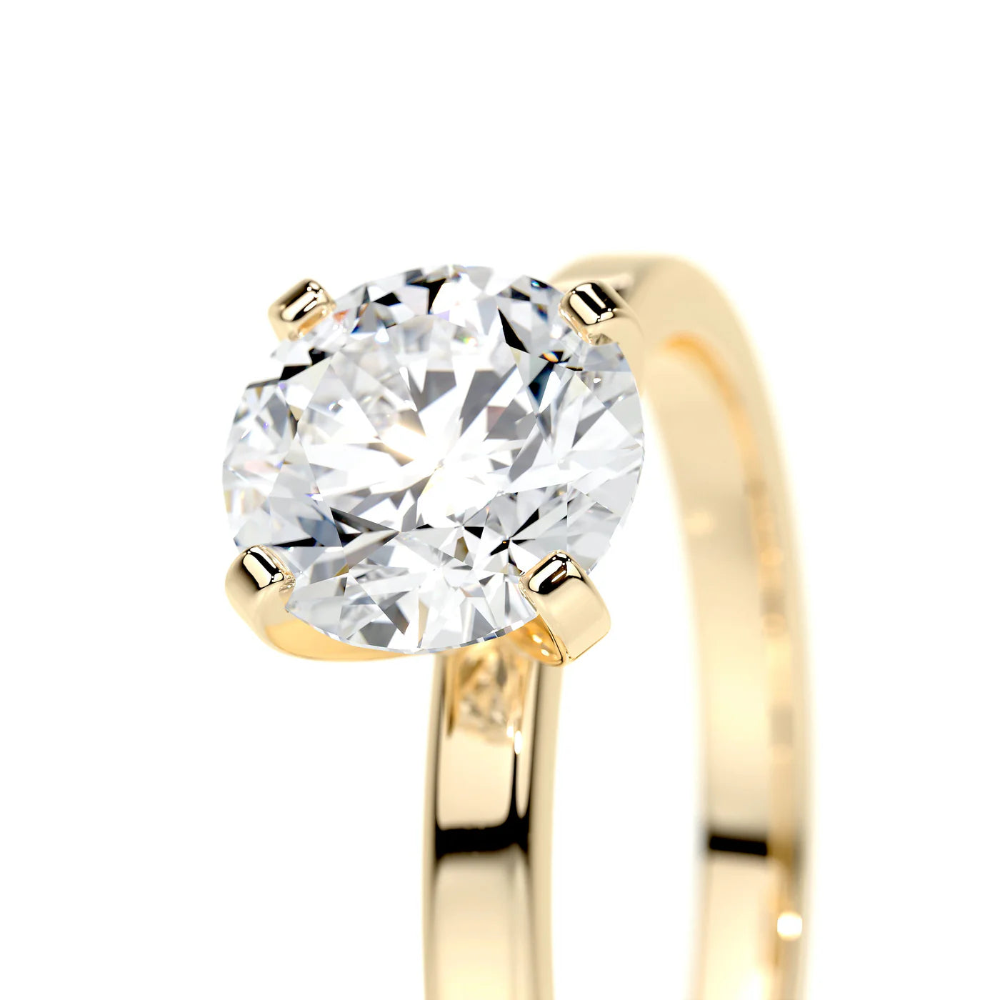 Glacia Lab Grown Diamond Ring . Yellow Gold
