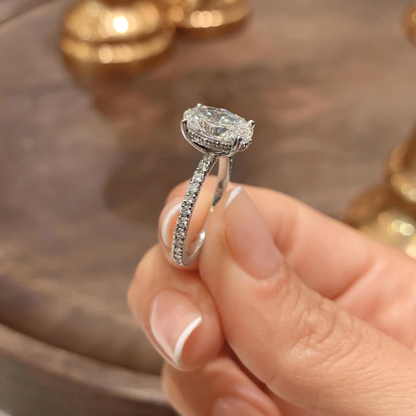 Alure Lab Grown Diamond Ring . White Gold