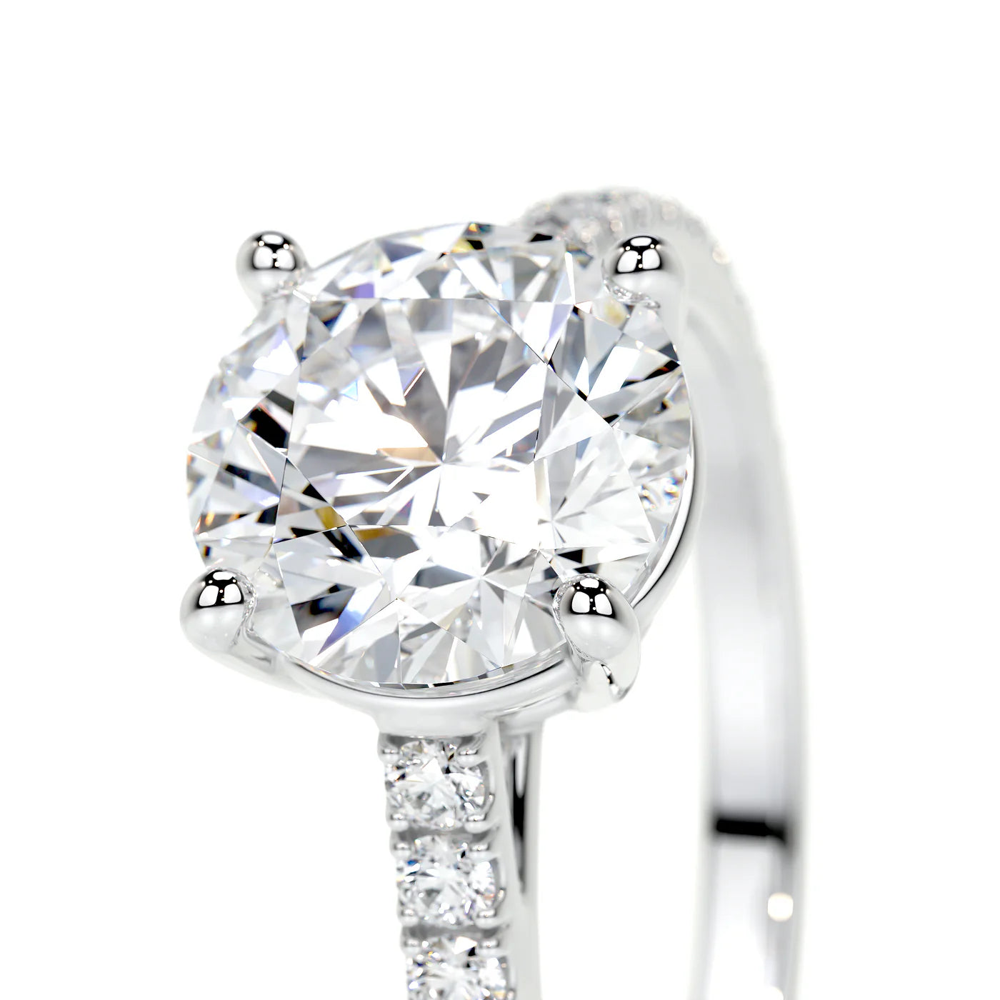 Pristina Lab Grown Diamond Ring . White Gold