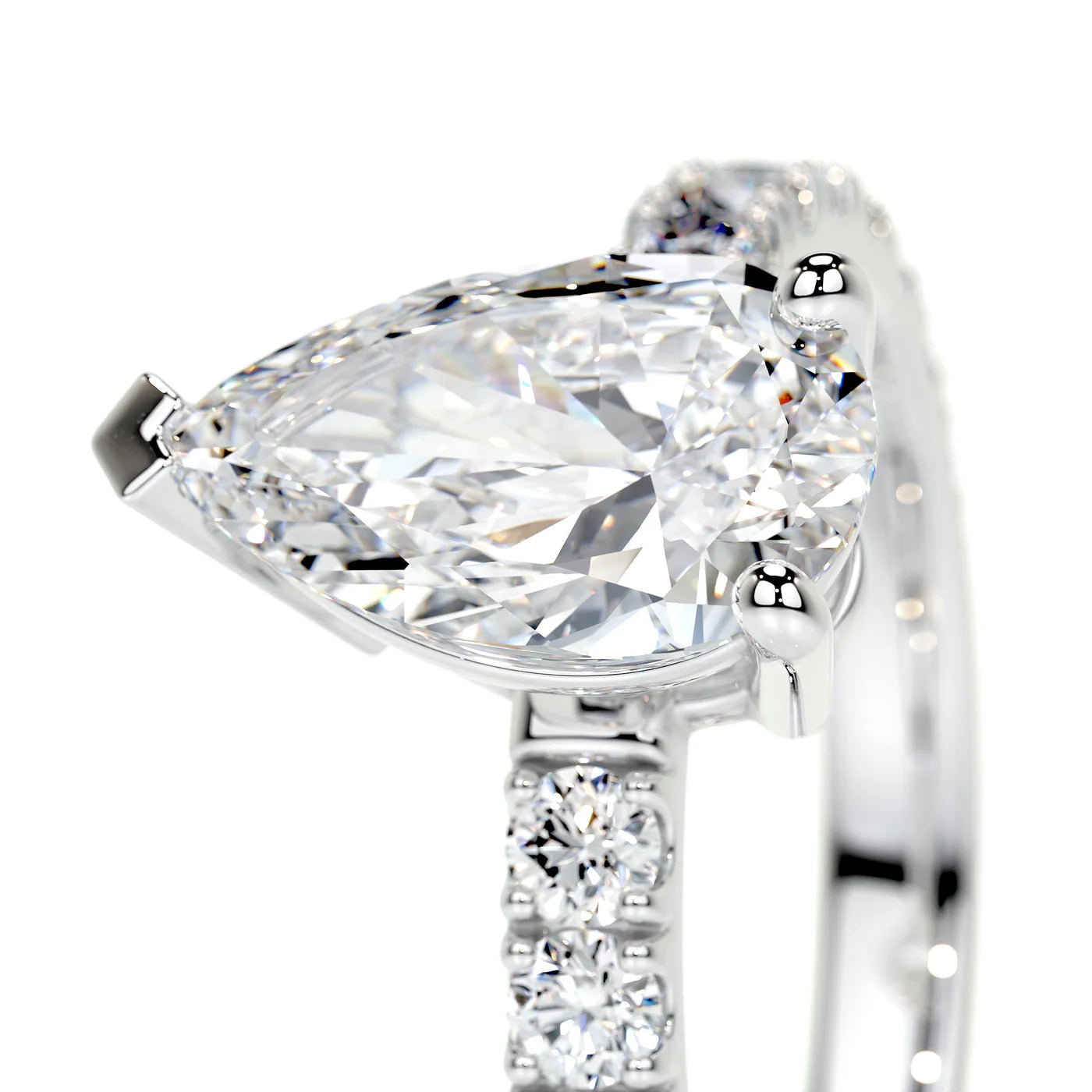 Teardrop Lab Grown Diamond Ring