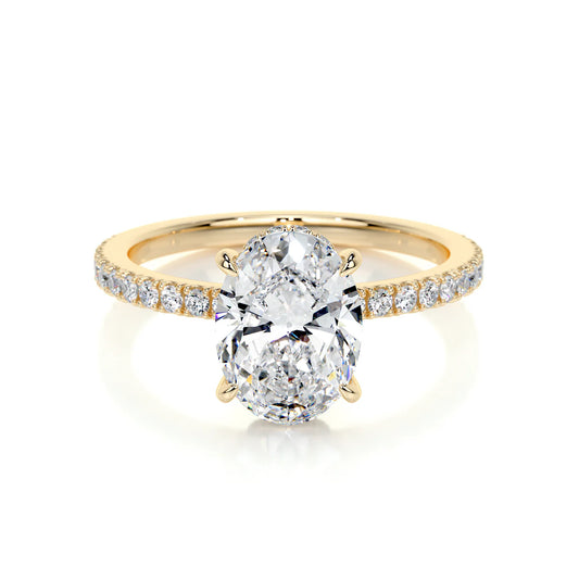 Alure Lab Grown Diamond Ring . Yellow Gold