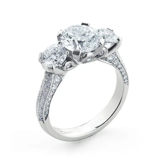 Trinity Bouquet Lab Grown Diamond Engagement Ring