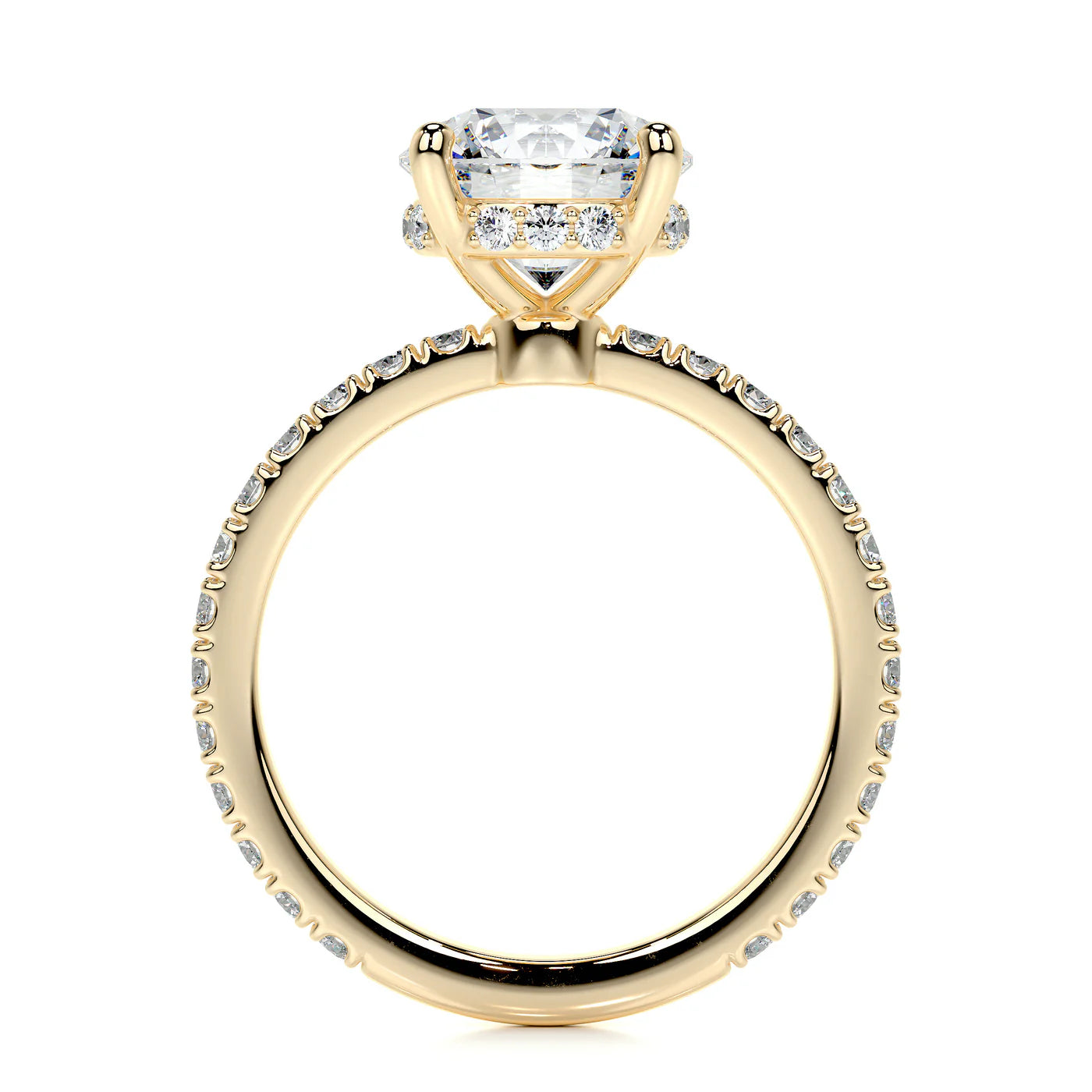 Aurora Lab Grown Diamond Ring . Yellow Gold